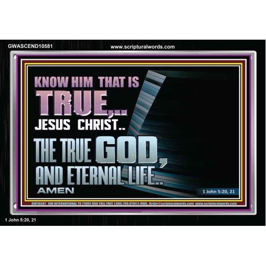 JESUS CHRIST THE TRUE GOD AND ETERNAL LIFE  Christian Wall Art  GWASCEND10581  