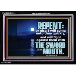 THE SWORD OF MY MOUTH  Bible Verse Acrylic Frame  GWASCEND10584  