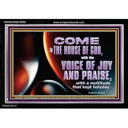 THE VOICE OF JOY AND PRAISE  Wall Décor  GWASCEND10589  