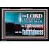 THE LORD RENDER TO EVERY MAN HIS RIGHTEOUSNESS AND FAITHFULNESS  Custom Contemporary Christian Wall Art  GWASCEND10605  "33X25"