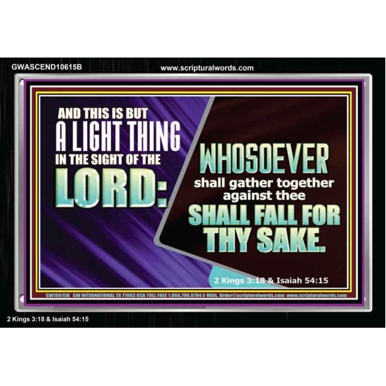 YOU WILL DEFEAT THOSE WHO ATTACK YOU  Custom Inspiration Scriptural Art Acrylic Frame  GWASCEND10615B  