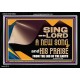SING UNTO THE LORD A NEW SONG AND HIS PRAISE  Bible Verse for Home Acrylic Frame  GWASCEND10623  