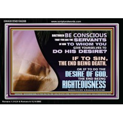 GIVE YOURSELF TO DO THE DESIRES OF GOD  Inspirational Bible Verses Acrylic Frame  GWASCEND10628B  "33X25"