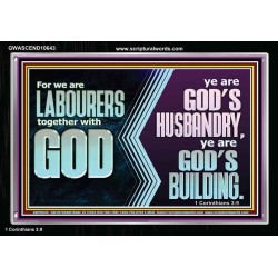 BE GOD'S HUSBANDRY AND GOD'S BUILDING  Large Scriptural Wall Art  GWASCEND10643  "33X25"