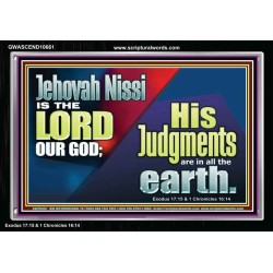JEHOVAH NISSI IS THE LORD OUR GOD  Sanctuary Wall Acrylic Frame  GWASCEND10661  "33X25"
