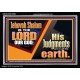 JEHOVAH SHALOM IS THE LORD OUR GOD  Ultimate Inspirational Wall Art Acrylic Frame  GWASCEND10662  
