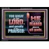 THE LORD IS TO BE FEARED ABOVE ALL GODS  Righteous Living Christian Acrylic Frame  GWASCEND10666  "33X25"