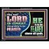 THE LORD IS GREAT AND GREATLY TO BE PRAISED  Unique Scriptural Acrylic Frame  GWASCEND10681  "33X25"