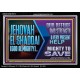 JEHOVAH  EL SHADDAI GOD ALMIGHTY OUR REFUGE AND STRENGTH  Ultimate Power Acrylic Frame  GWASCEND10713  