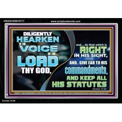 DILIGENTLY HEARKEN TO THE VOICE OF THE LORD THY GOD  Children Room  GWASCEND10717  "33X25"