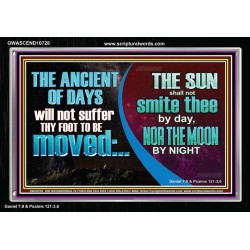 THE ANCIENT OF DAYS WILL NOT SUFFER THY FOOT TO BE MOVED  Scripture Wall Art  GWASCEND10728  "33X25"