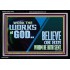WORK THE WORKS OF GOD BELIEVE ON HIM WHOM HE HATH SENT  Scriptural Verse Acrylic Frame   GWASCEND10742  "33X25"