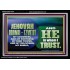 JEHOVAI ADONAI - TZVA'OT OUR GOODNESS FORTRESS HIGH TOWER DELIVERER AND SHIELD  Christian Quote Acrylic Frame  GWASCEND10754  "33X25"