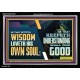 HE THAT GETTETH WISDOM LOVETH HIS OWN SOUL  Bible Verse Art Acrylic Frame  GWASCEND10761  