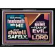 WHOSO HEARKENETH UNTO THE LORD SHALL DWELL SAFELY  Christian Artwork  GWASCEND10767  