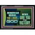 JEHOVAHNISSI THE LORD GOD WHO GIVE YOU THE VICTORY  Bible Verses Wall Art  GWASCEND10774  "33X25"