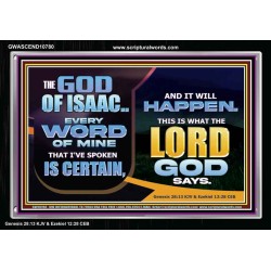THE WORD OF THE LORD IS CERTAIN AND IT WILL HAPPEN  Modern Christian Wall Décor  GWASCEND10780  "33X25"