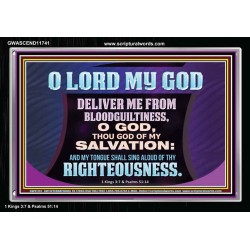 DELIVER ME FROM BLOODGUILTINESS  Religious Wall Art   GWASCEND11741  "33X25"