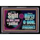 IN THY SIGHT SHALL NO MAN LIVING BE JUSTIFIED  Church Decor Acrylic Frame  GWASCEND11919  