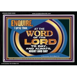 THE WORD OF THE LORD IS FOREVER SETTLED  Ultimate Inspirational Wall Art Acrylic Frame  GWASCEND12035  "33X25"