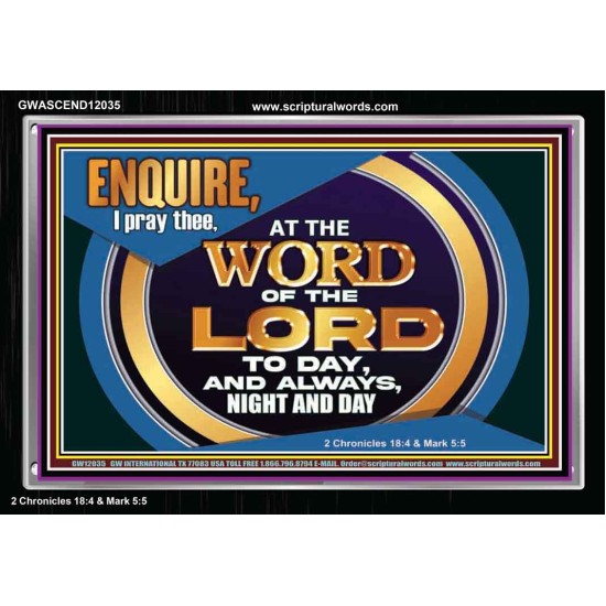 THE WORD OF THE LORD IS FOREVER SETTLED  Ultimate Inspirational Wall Art Acrylic Frame  GWASCEND12035  