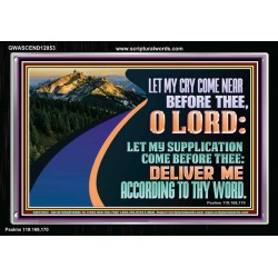 LET MY SUPPLICATION COME BEFORE THEE O LORD  Scripture Art Portrait  GWASCEND12053  "33X25"