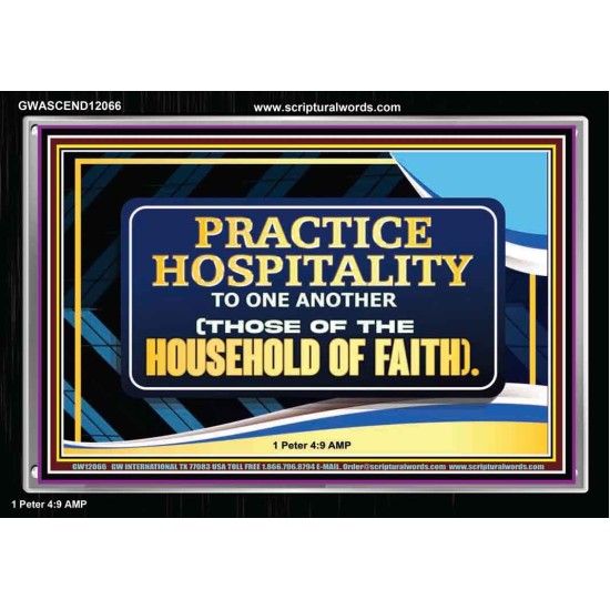 PRACTICE HOSPITALITY TO ONE ANOTHER  Religious Art Picture  GWASCEND12066  