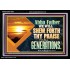 ABBA FATHER WE WILL SHEW FORTH THY PRAISE TO ALL GENERATIONS  Bible Verse Acrylic Frame  GWASCEND12093  "33X25"