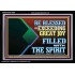 BE BLESSED WITH EXCEEDING GREAT JOY FILLED WITH THE SPIRIT  Scriptural Décor  GWASCEND12099  "33X25"