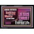 THE MERCY OF OUR LORD JESUS CHRIST UNTO ETERNAL LIFE  Christian Quotes Acrylic Frame  GWASCEND12117  "33X25"