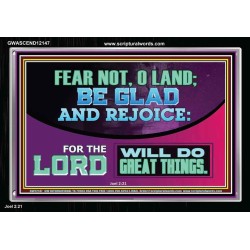 THE LORD WILL DO GREAT THINGS  Custom Inspiration Bible Verse Acrylic Frame  GWASCEND12147  "33X25"