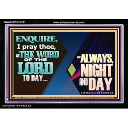 THE WORD OF THE LORD TO DAY  New Wall Décor  GWASCEND12151  