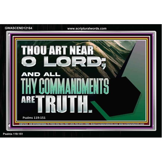ALL THY COMMANDMENTS ARE TRUTH O LORD  Inspirational Bible Verse Acrylic Frame  GWASCEND12164  