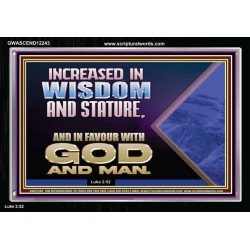 INCREASED IN FAVOUR WITH GOD AND MAN  Eternal Power Picture  GWASCEND12243  "33X25"