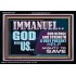 IMMANUEL GOD WITH US OUR REFUGE AND STRENGTH MIGHTY TO SAVE  Ultimate Inspirational Wall Art Acrylic Frame  GWASCEND12247  "33X25"