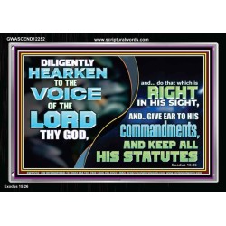 GIVE EAR TO HIS COMMANDMENTS AND KEEP ALL HIS STATUES  Eternal Power Acrylic Frame  GWASCEND12252  "33X25"