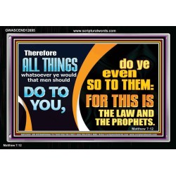 THE LAW AND THE PROPHETS  Scriptural Décor  GWASCEND12695  "33X25"