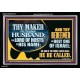 THY MAKER IS THINE HUSBAND THE LORD OF HOSTS IS HIS NAME  Encouraging Bible Verses Acrylic Frame  GWASCEND12713  