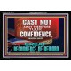 CONFIDENCE WHICH HATH GREAT RECOMPENCE OF REWARD  Bible Verse Acrylic Frame  GWASCEND12719  