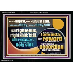 BE RIGHTEOUS STILL  Bible Verses Wall Art  GWASCEND12950  "33X25"