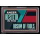 ANGER RESTETH IN THE BOSOM OF FOOLS  Scripture Art Prints  GWASCEND12973  