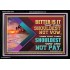 BETTER IS IT THAT THOU SHOULDEST NOT VOW  Biblical Art Acrylic Frame  GWASCEND12975  "33X25"