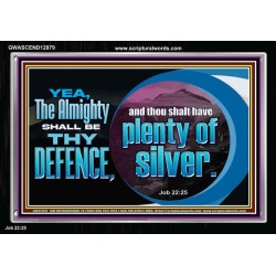 THE ALMIGHTY SHALL BE THY DEFENCE  Religious Art Acrylic Frame  GWASCEND12979  