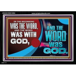 THE WORD OF LIFE THE FOUNDATION OF HEAVEN AND THE EARTH  Ultimate Inspirational Wall Art Picture  GWASCEND12984  "33X25"