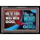 THE WORD OF LIFE THE FOUNDATION OF HEAVEN AND THE EARTH  Ultimate Inspirational Wall Art Picture  GWASCEND12984  