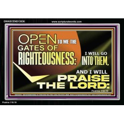 OPEN TO ME THE GATES OF RIGHTEOUSNESS  Children Room Décor  GWASCEND13036  "33X25"
