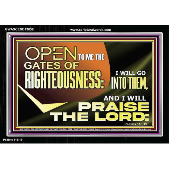 OPEN TO ME THE GATES OF RIGHTEOUSNESS  Children Room Décor  GWASCEND13036  