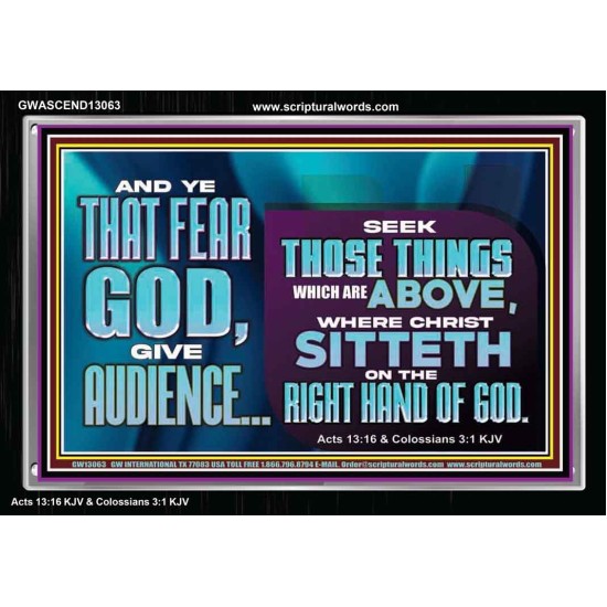 THE RIGHT HAND OF GOD  Church Office Acrylic Frame  GWASCEND13063  