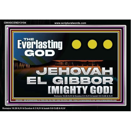 EVERLASTING GOD JEHOVAH EL GIBBOR MIGHTY GOD   Biblical Paintings  GWASCEND13104  