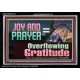 JOY AND PRAYER BRINGS OVERFLOWING GRATITUDE  Bible Verse Wall Art  GWASCEND13117  